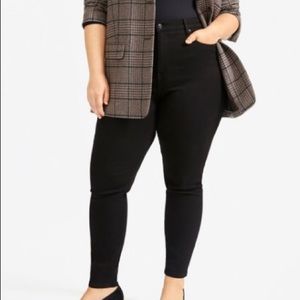 Everlane stretch mid-rise black skinny jean
